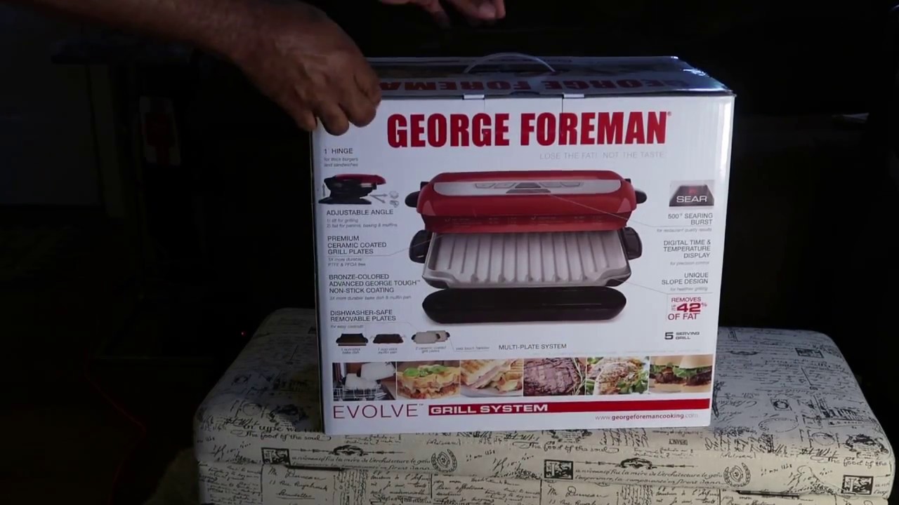 New George Foreman Grill 4 and 1 review and unboxing - YouTube