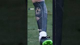 Why Messi Blacked Out His Leg Tattoo #messi #lionelmessi #barcelona #footballshorts #neymar