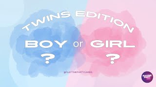 Twins Boy or Girl Countdown! Gender Reveal! #babyshower #girlorboy #boyorgirl #twins BB