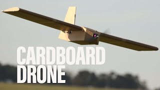 Check out the military drone made of cardboard and rubber bands