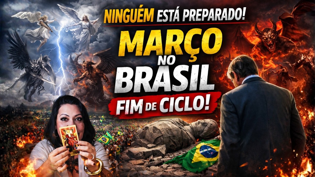 NINGUÉM Está Preparado Para o Que Pode Acontecer no BRASIL em MARÇO Fim de Ciclo e Revelação URGENTE