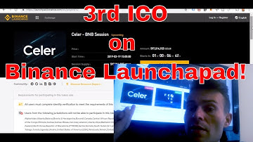 Celer ICO on Binance Launchpad - 3rd ICO !!!