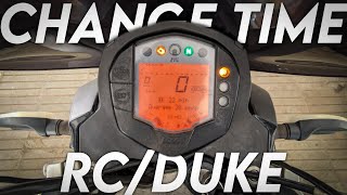 HOW TO SET TIME ON KTM RC 125 / 200 / 390 & DUKE 125 / 200 / 250 / 390 | KTM METER CLOCK TIME CHANGE