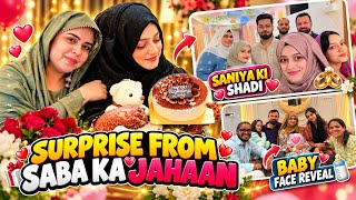 Surprise ♥️Saniya ki shadi♥️baby face reveal 👶#meenazfam #baby#facereveal #surprise #family #friends