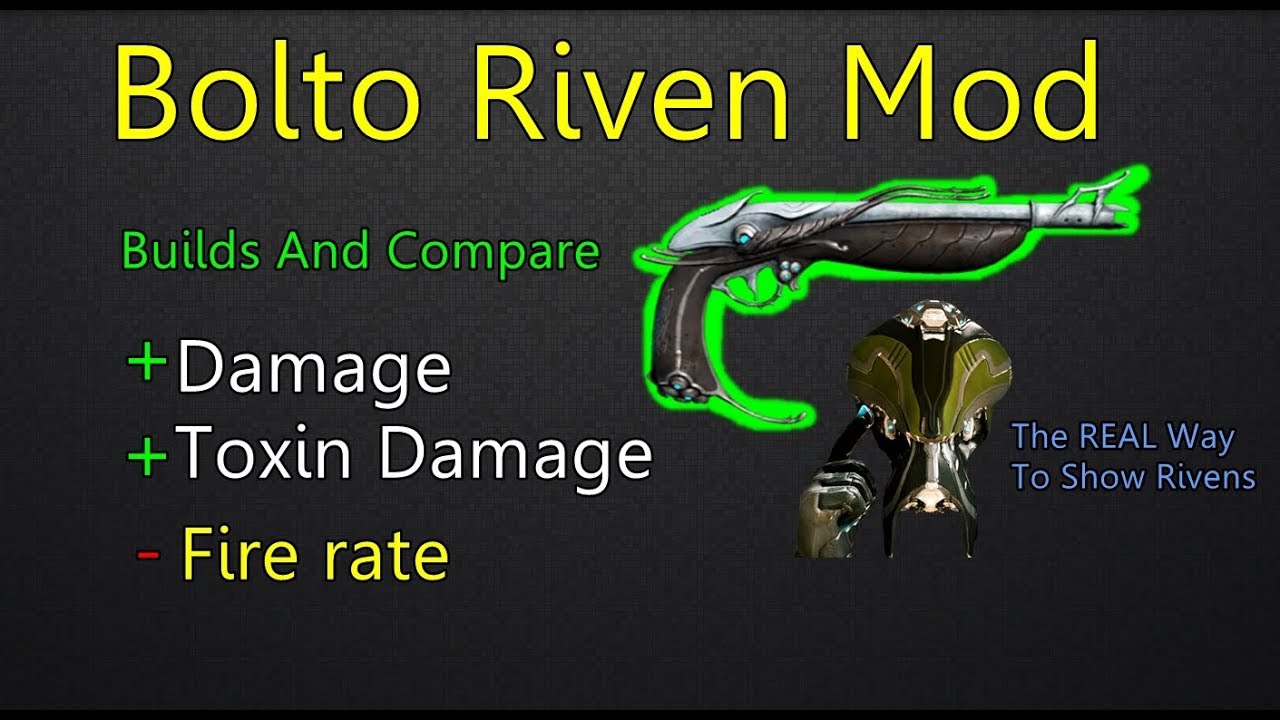 Warframe: Bolto Visitox Riven Mod (Comparisons) - YouTube