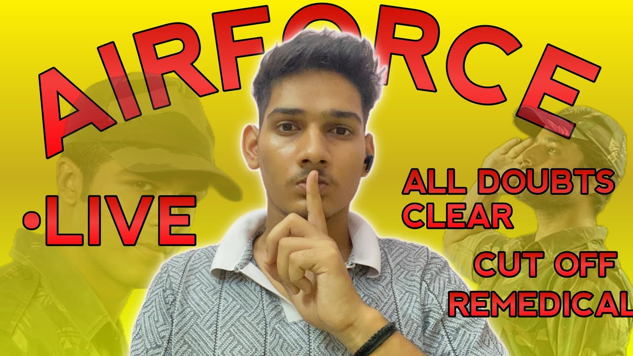🔴Airforce intake 1/2026 2/2026 All Doubts live clear
