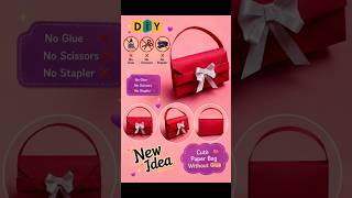 How to make paper purse 👜/Cute DIY Gift #shorts #papercraft #craft #viral