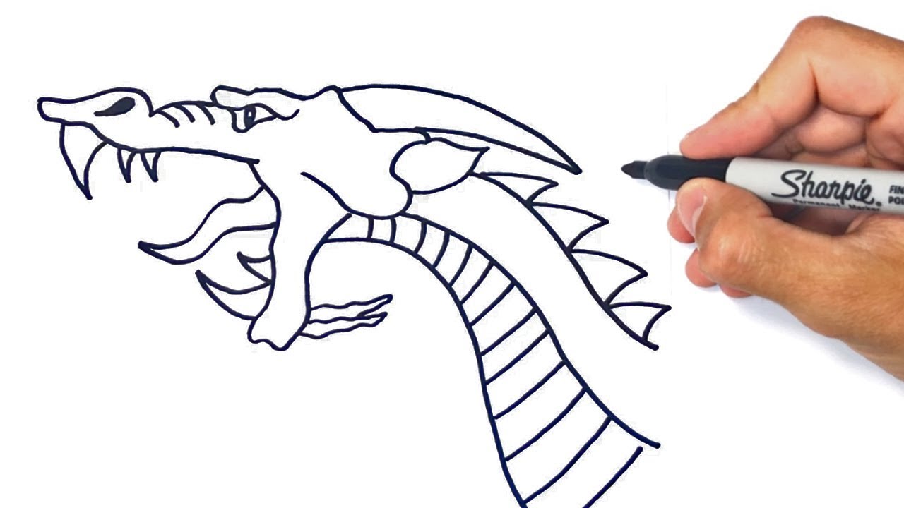 How to Draw a Dragon Step by Step