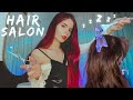 Asmr hair salon roleplay  personal attention with triggers and whispers