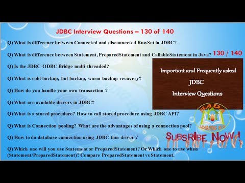 Java Database Connectivity(JDBC)