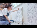 【DIY】壁を転生させる / 壁紙シート貼り【転生DIY】