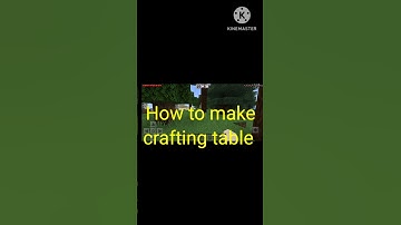 How to make crafting table in Minecraft #shorts #minecraft