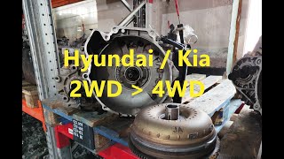 Переделка АКПП из 2WD в 4WD F4A42. Hyundai / Kia Tucson Santa Fe Sportage