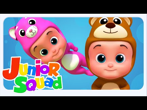 Yatakta Zıplayan Beş Küçük Bebek Şarkıları Çocuklar Için Ve Tekerlemeler - Junior Squad