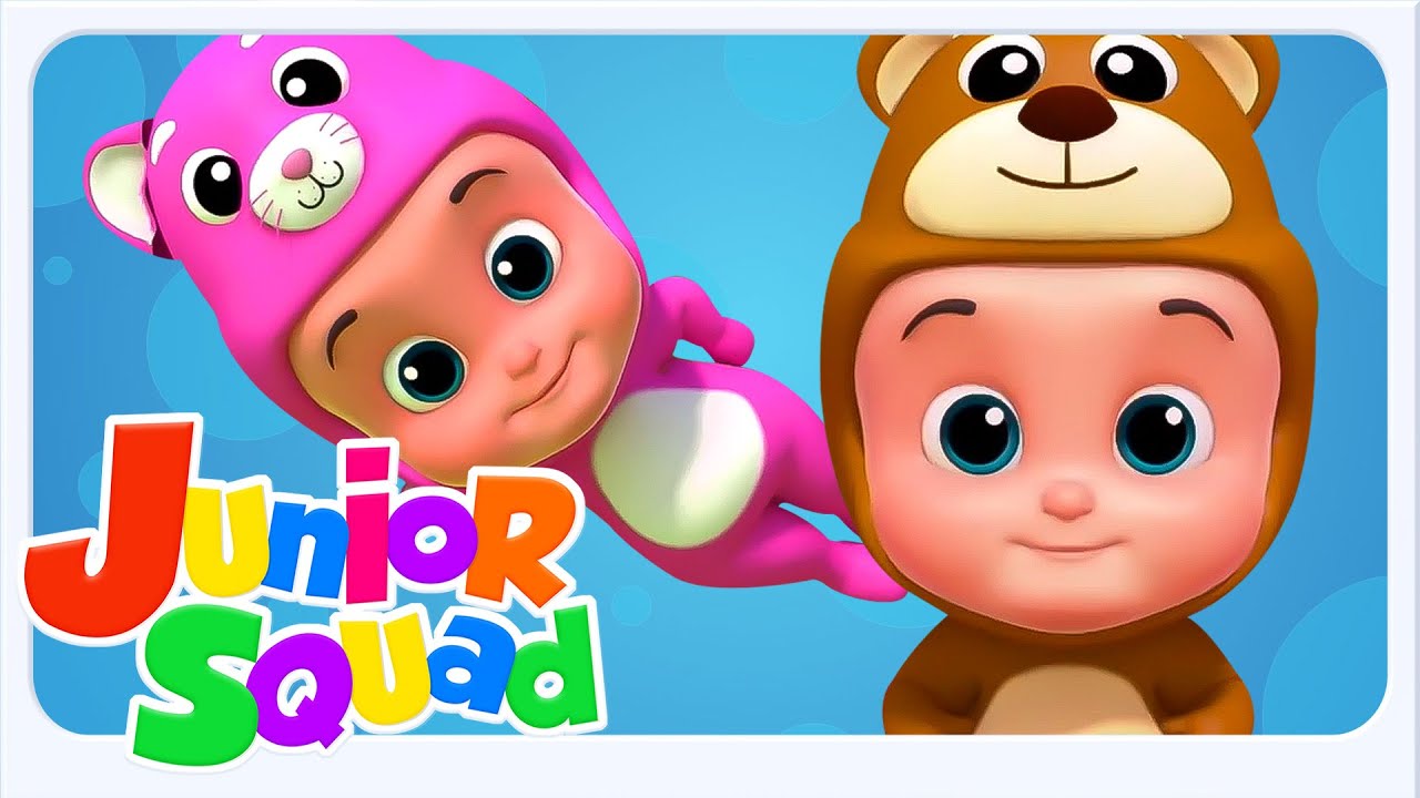 Yatakta Zıplayan Beş Küçük Bebek Şarkıları Çocuklar Için Ve Tekerlemeler - Junior Squad