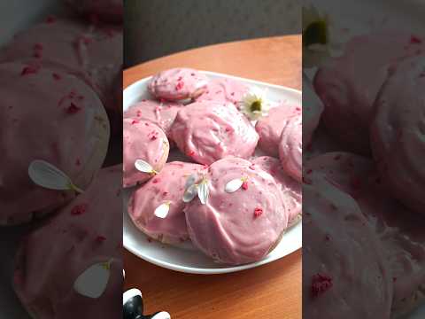 Очень вкусное клубничное печенье #печенье #выпечка #рецепты #сладкое #клубника #food #cookies