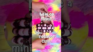 Tutorial on how to make a mini rotator cuff! Full video on my channel. #kandi #diy #craft