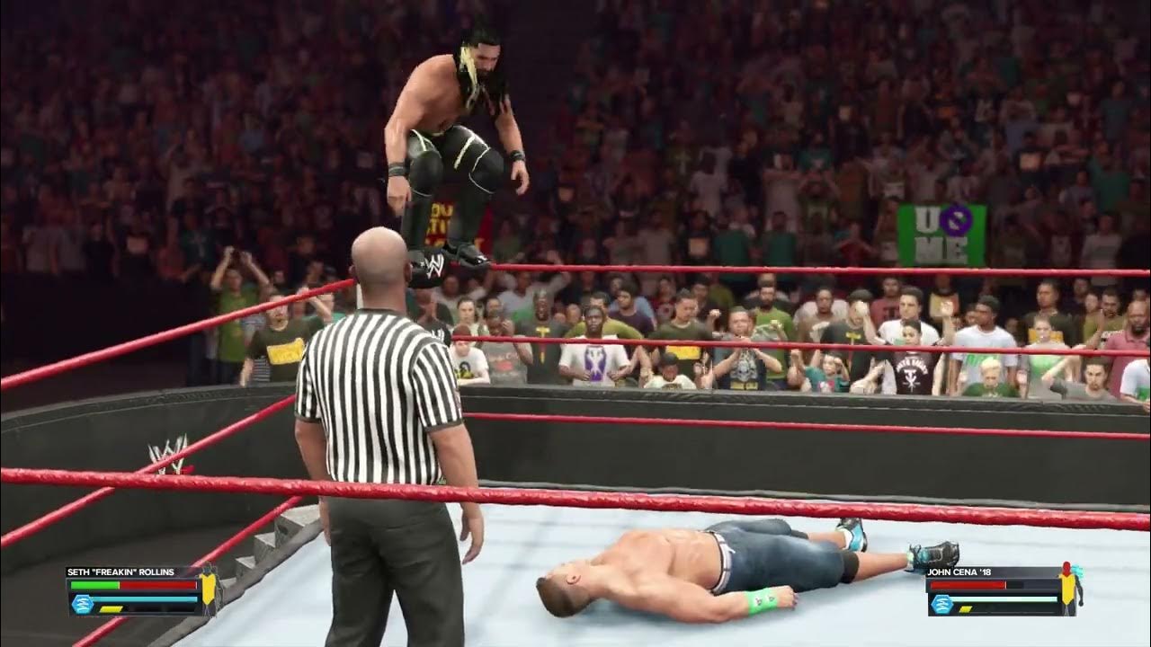 Seth Rollins FROG SPLASH On John Cena WWE 2K23 YouTube