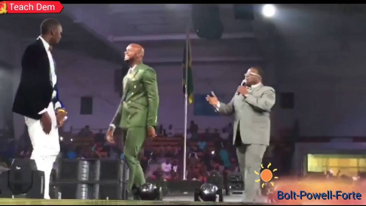 Usain Bolt, Asafa Powell & Julian Forte, #DanceOff @ Rio Athletes Reception