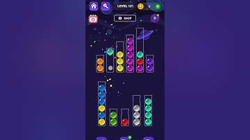 Ball Sort Master Game Level - 121 Without Boosters | Puzzle Games #entertainment #puzzle #games
