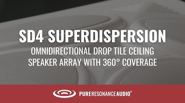 Omnidirectional Drop Ceiling Tile Speaker Array: Pure Resonance Audio SD4