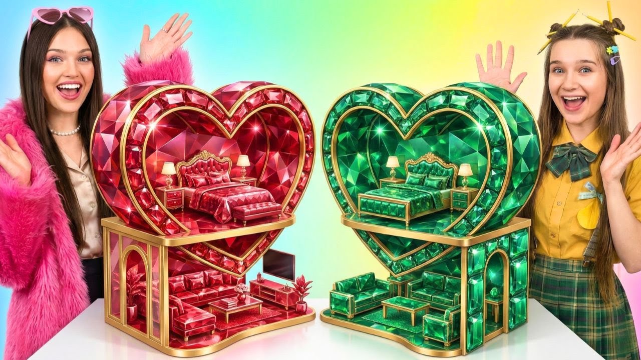 🔥Есть ЛИ РЕАЛЬНАЯ разница!? 🛏️ Бюджетная комната vs Комната в стиле люкс 😳✨