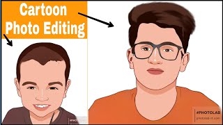 Photo Lab  Portrait Cartoon Photo Editing Tutorial 🔥|| Portrait image Editing || vector art screenshot 3