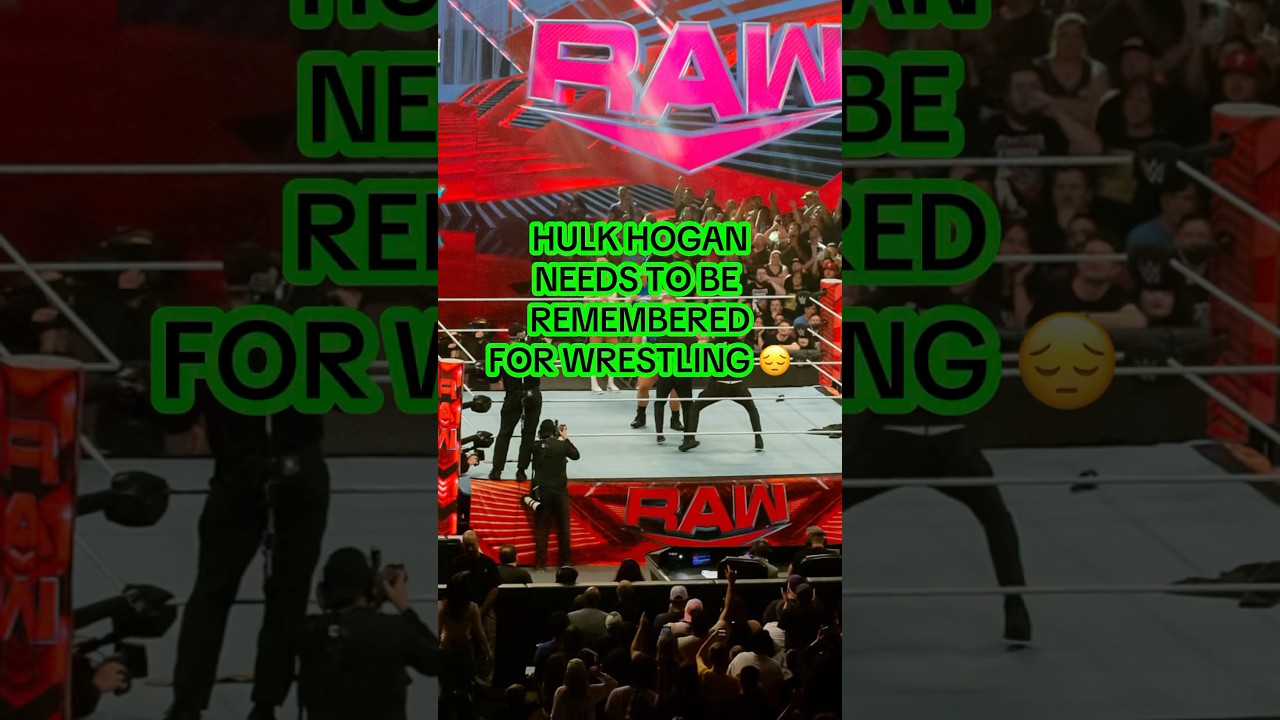 😔🕊️rip for hogan tonight on monday night raw wwe should give hulkster another 10 bell salute 