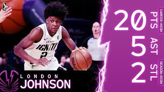 London Johnson Drops Career-High 20 PTS During Ignite Road Win Against Stockton!