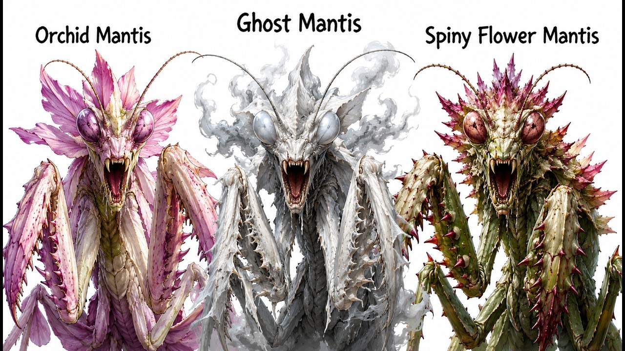 5 Praying Mantises That Will Change How You See Nature - YouTube