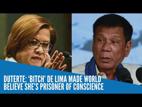 Duterte: ‘Bitch’ De Lima made world believe she’s prisoner of conscience