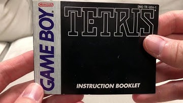 Tetris - Classic Video Game Manual (Game Boy - 1989)