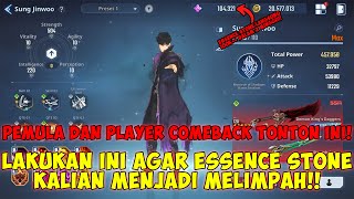 CARA TERBAIK FARMING ESSENCE STONE UNTUK PEMULA DAN PLAYER COMEBACK -Solo Leveling: Arise