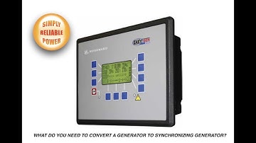 What do you need to convert a Generator to a Synchronizing Generator?