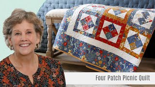 How To Make A Four Patch Picnic Quilt  Free Quilting Tutorial
