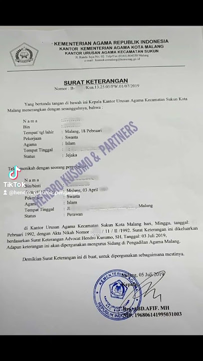 Siapa bilang, tanpa buku nikah tidak bisa bercerai, serahkan pada yang ahlinya 🙂