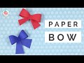 How To Make A Paper Bow QUICK EASY For Gift Wrapping