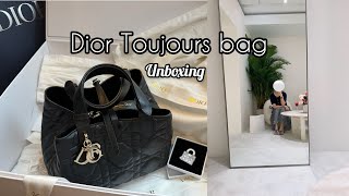 DIOR Medium Toujours Bag Unboxing 🛍️ | Mở hộp túi Dior hot nhất mùa này