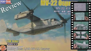 航空機・ヘリコプター HOBBY BOSS MV-22 Osprey 1:48 MV-22 Osprey Helicopter 1/48 Hobby Boss