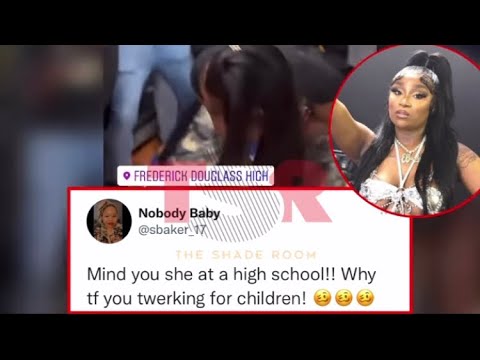 Erica Banks twerking for high school students.