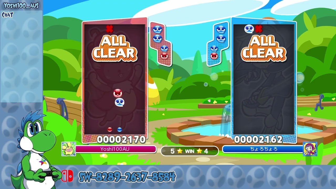 vs ちょろちょろ, ft20 (Hisyachu League #40) [Puyo Puyo Champions]