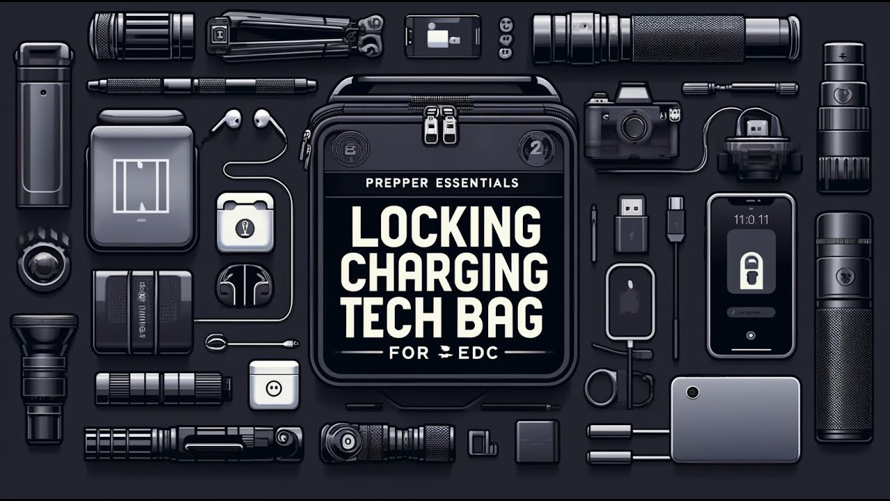 Prepper Essentials: Locking Charging Tech Bag for EDC 🎒⚡️ - YouTube