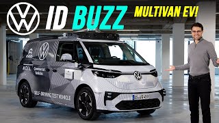 VW ID Buzz PREVIEW! The EV Multivan microbus is finally coming - drive yourself or autonomous!