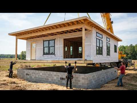 Man Builds a Massive Prefab House in Just 24 Hours | Start to Finish@Grumpy Toad Creations