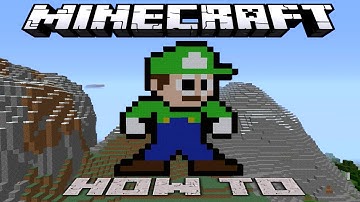 Minecraft: ~8 Bit~ HOW TO : Luigi ( Tutorial ) /W Killerkev