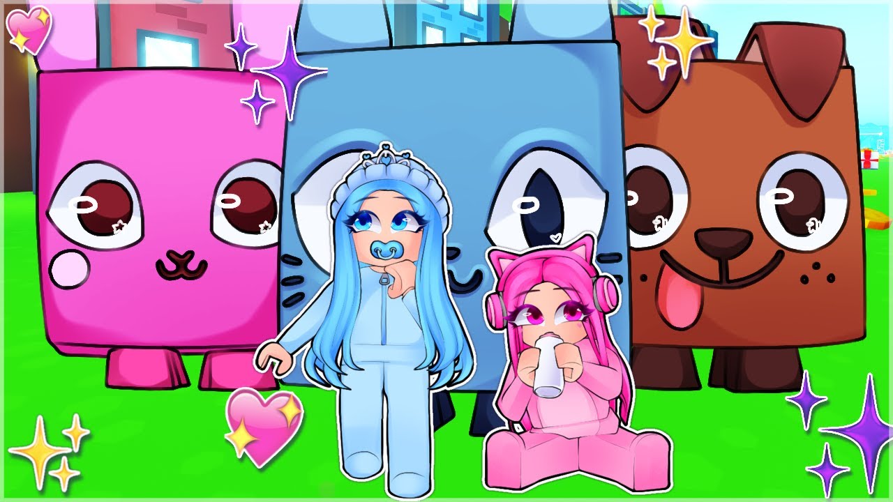 Baby Leah Ashe And Baby Amber Play Pet Simualtor X
