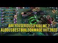 Are You Seriously Kill Me.??? | Aldous Best Build Damage 1 Hit 2022 | MLBB