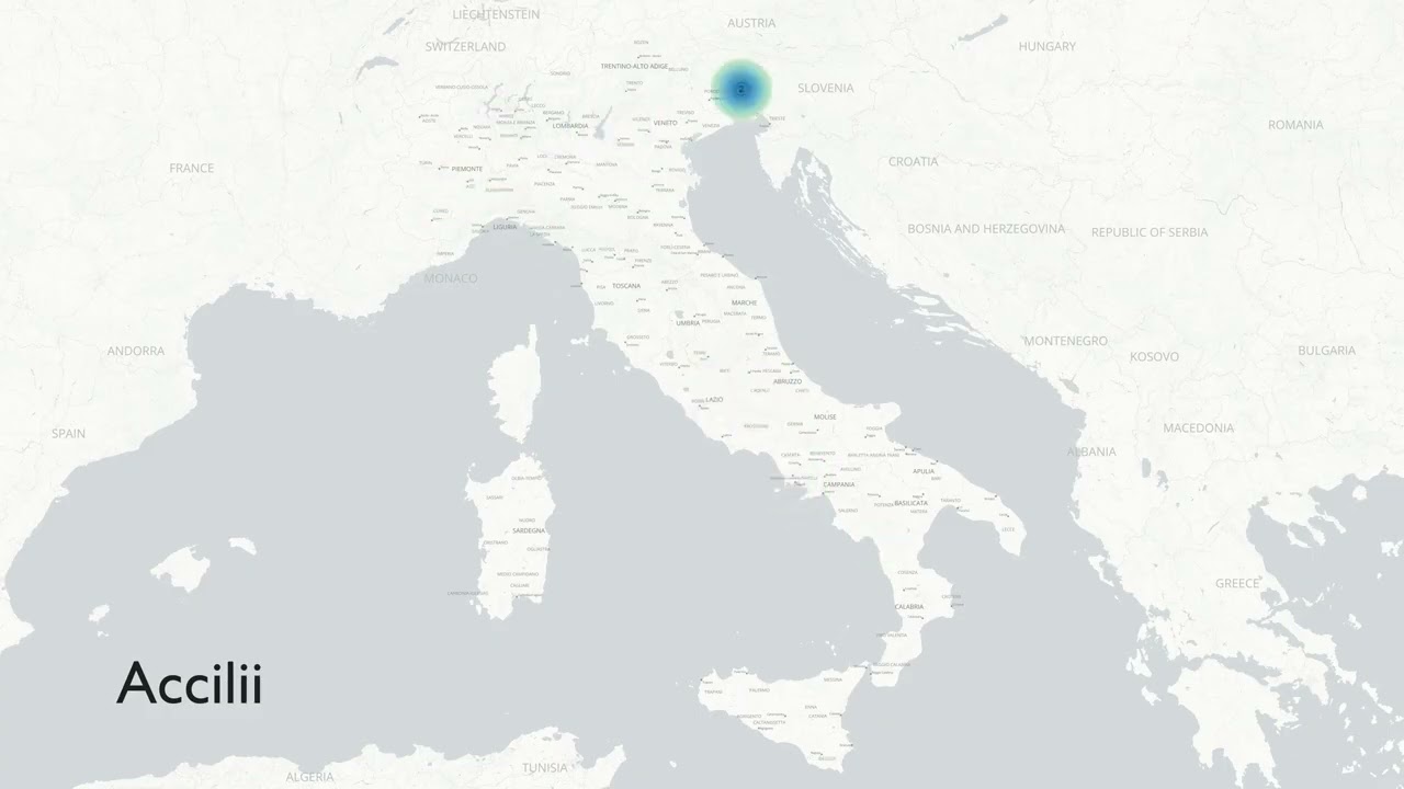Italian Surname Maps – A to C