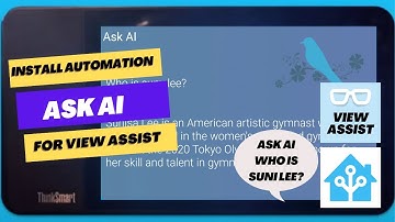 Install "Ask AI" custom sentence automation for use with View Assist in Home Assistant
