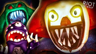 Trapped By A Crazy Clown And His Monsterous Experiments || Riot Of Willy (Full Game)